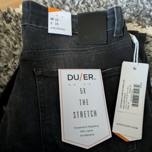 DU/ER Men's Slim Jeans - Black (Slim Fit)